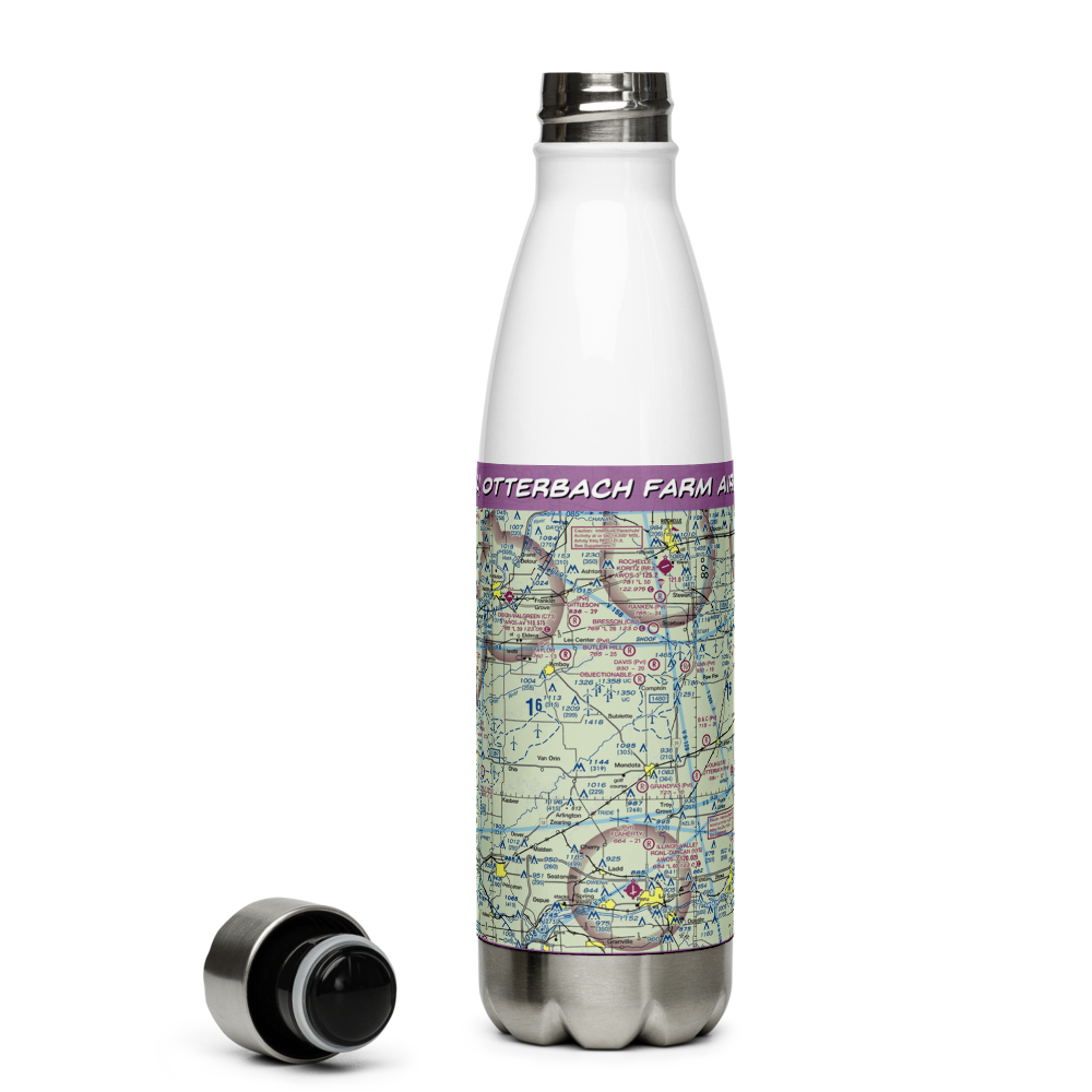 Otterbach Farm Airport (81LL) VFR Sectional Water Bottle 