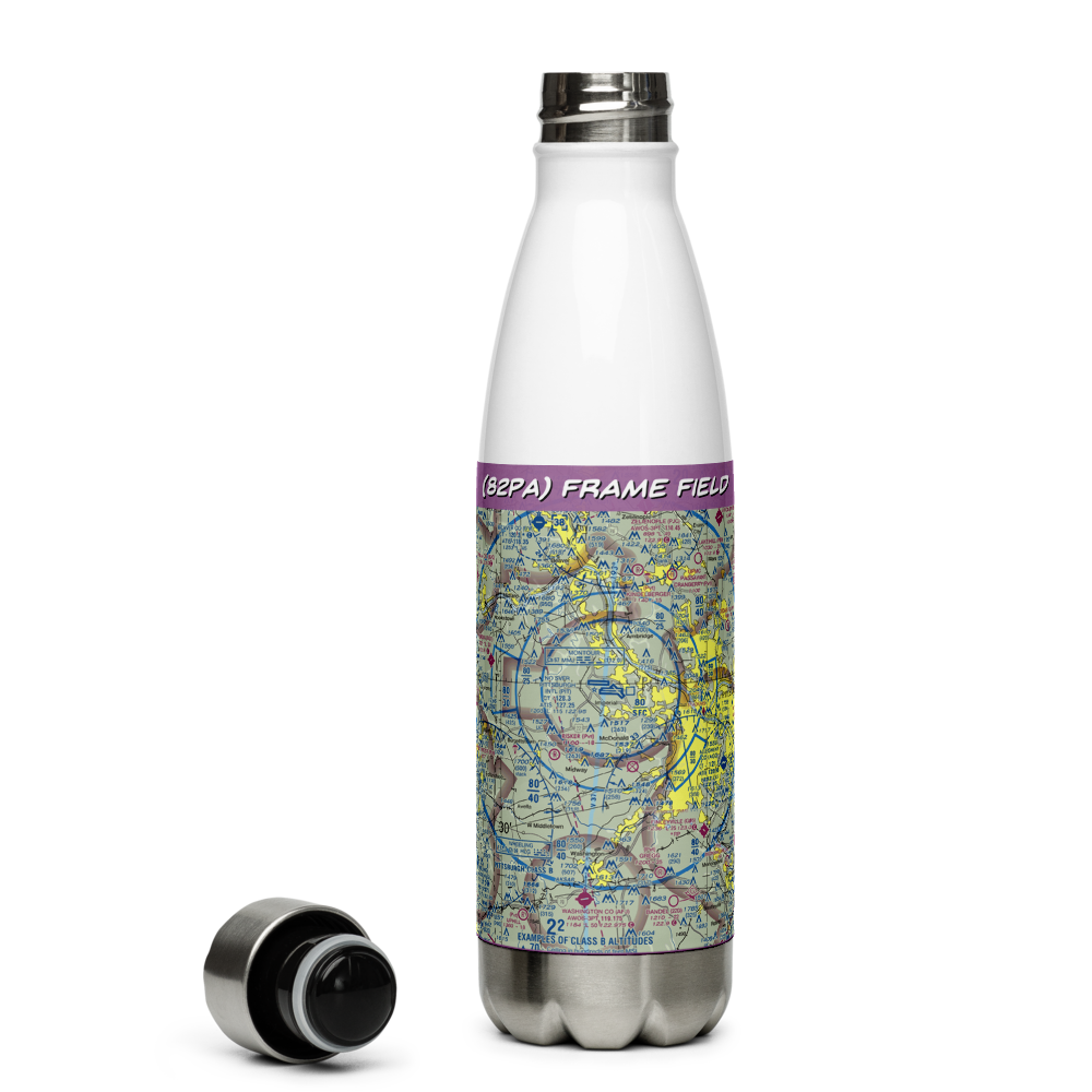 Frame Field (82PA) VFR Sectional Water Bottle 