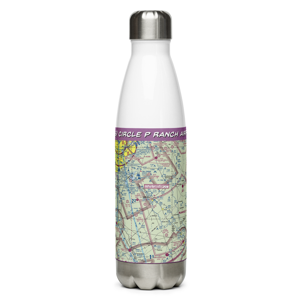 Circle P Ranch Airport (82XS) VFR Sectional Water Bottle 