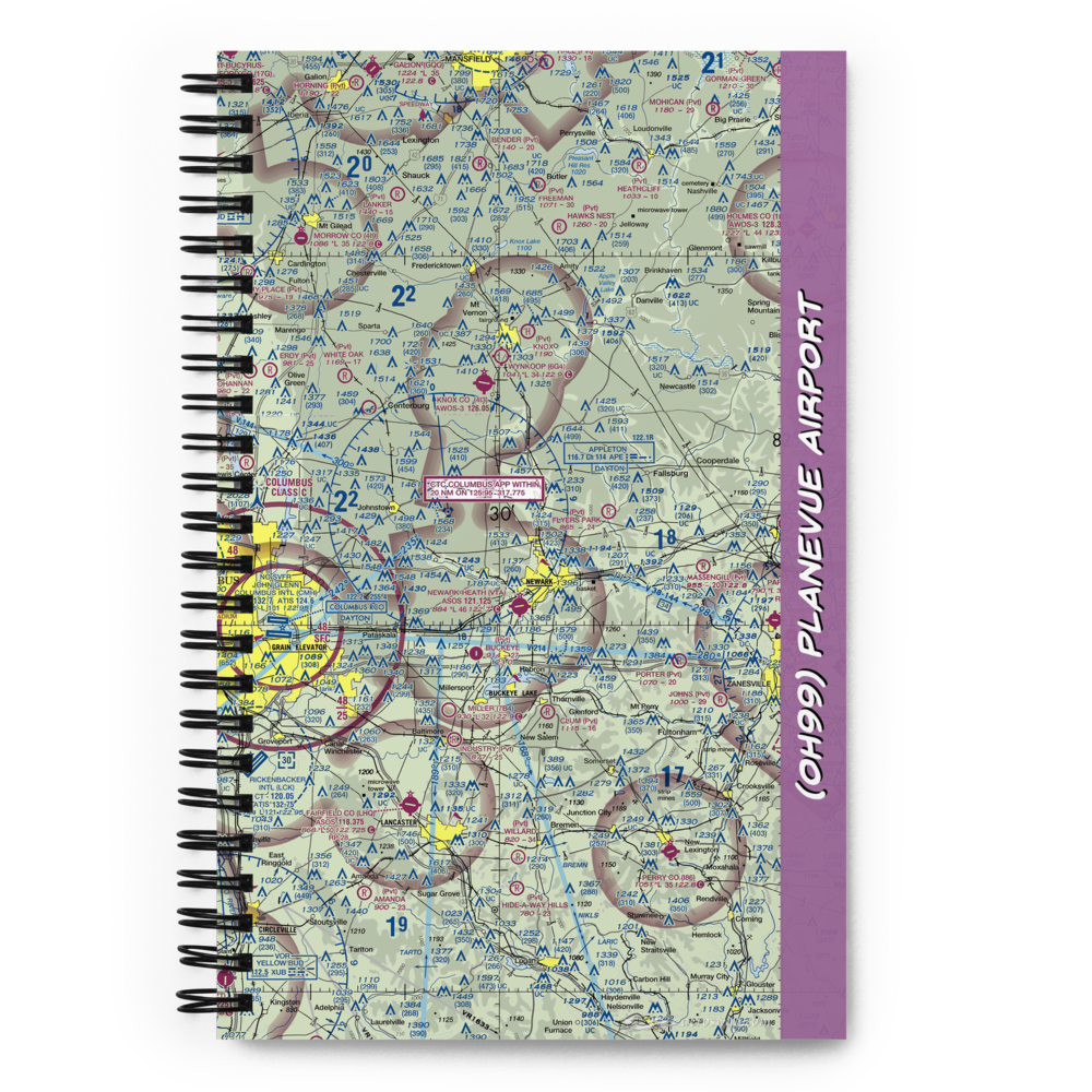 Planevue Airport (OH99) VFR Sectional Notebook 