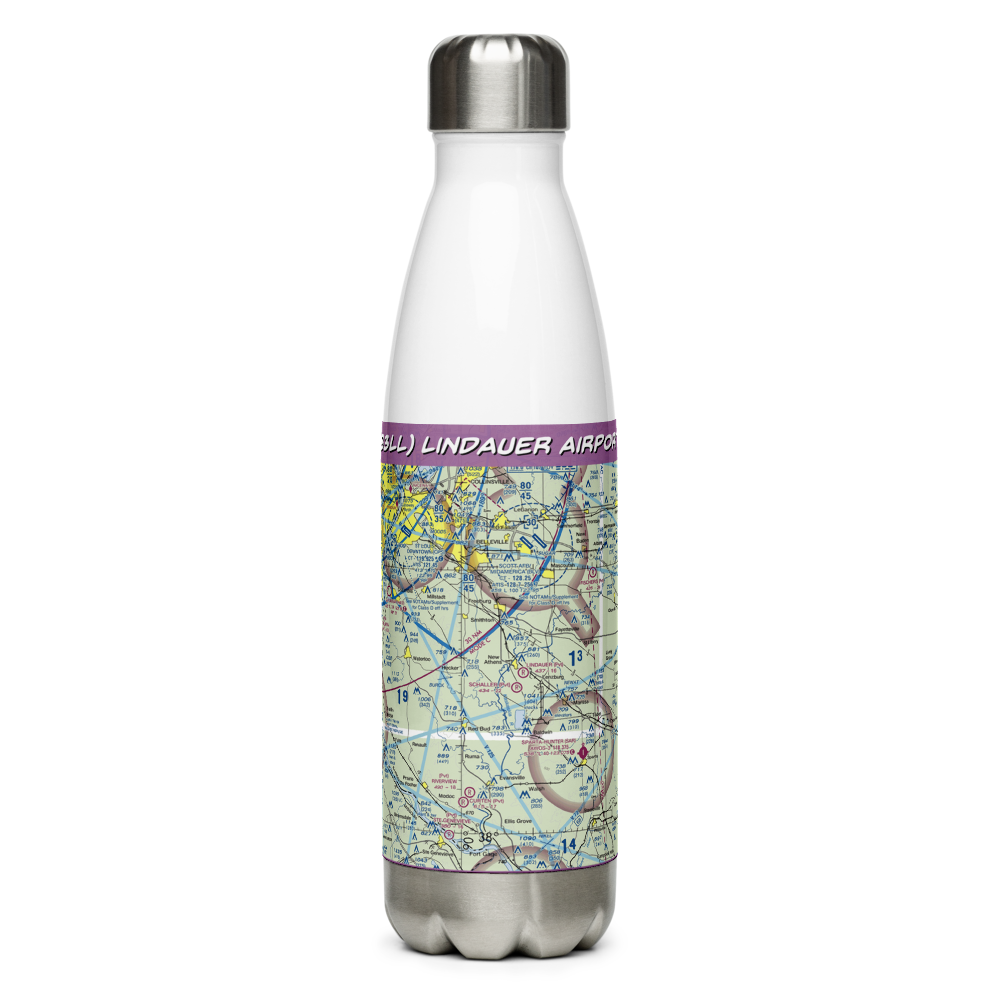 Lindauer Airport (83LL) VFR Sectional Water Bottle 