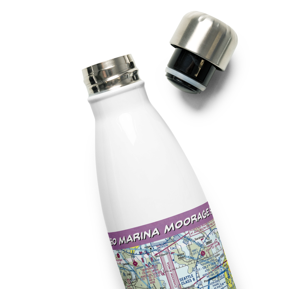 Port of Poulsbo Marina Moorage Seaplane Base (83Q) VFR Sectional Water Bottle 