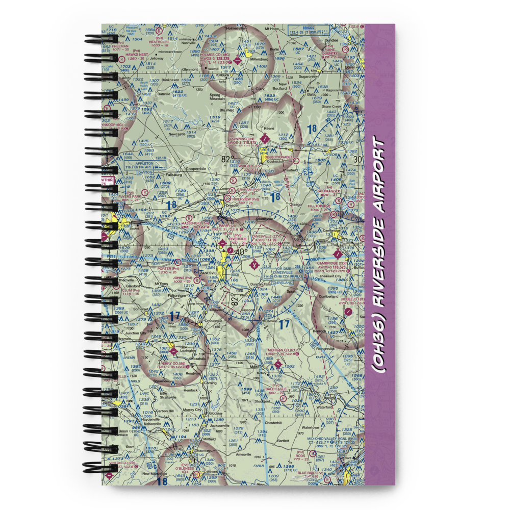 Riverside Airport (OH36) VFR Sectional Notebook 