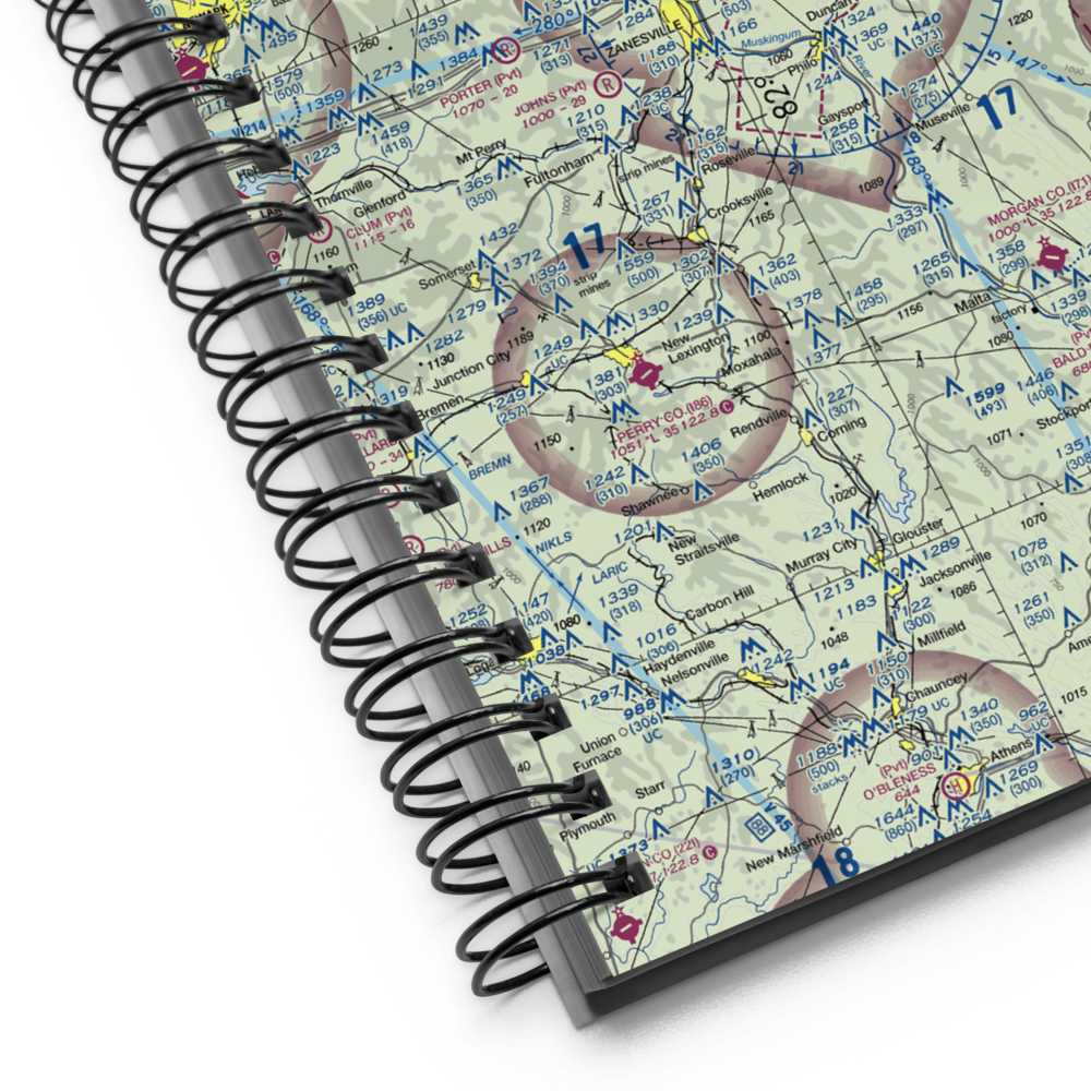 Riverside Airport (OH36) VFR Sectional Notebook 