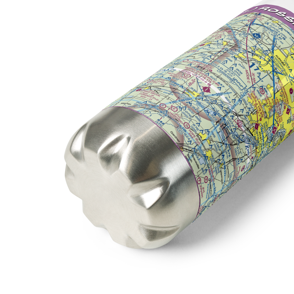 Rossi's Farm Airport (84IL) VFR Sectional Water Bottle 