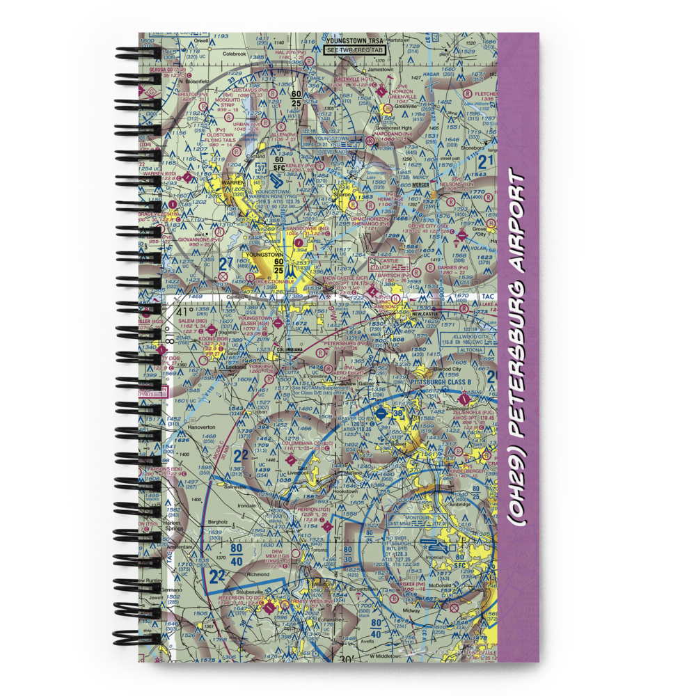 Petersburg Airport (OH29) VFR Sectional Notebook 