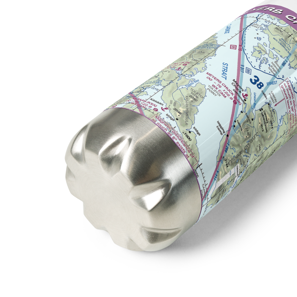 Meyers Chuck Seaplane Base (84K) VFR Sectional Water Bottle 
