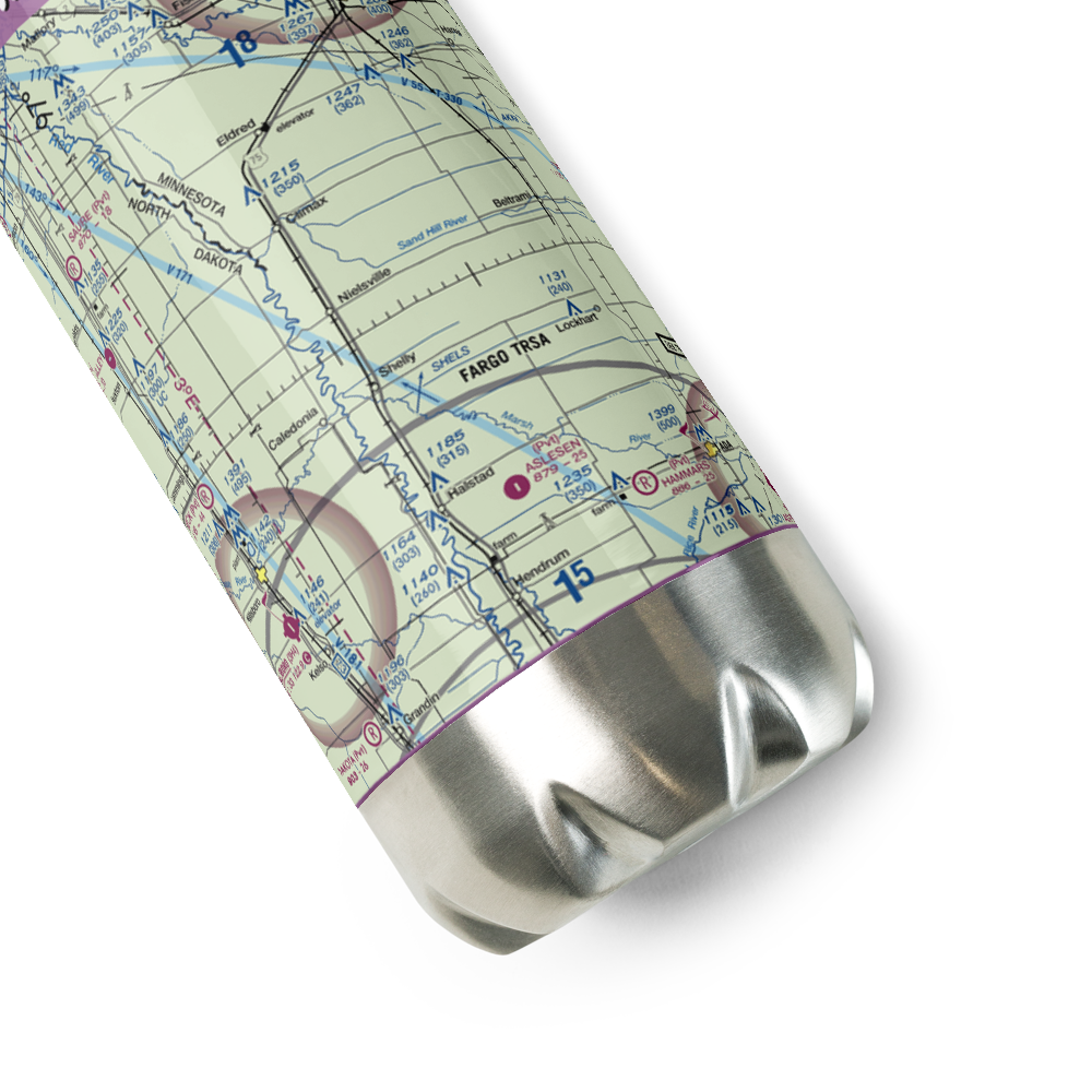 Nielsville Airport (84MN) VFR Sectional Water Bottle 