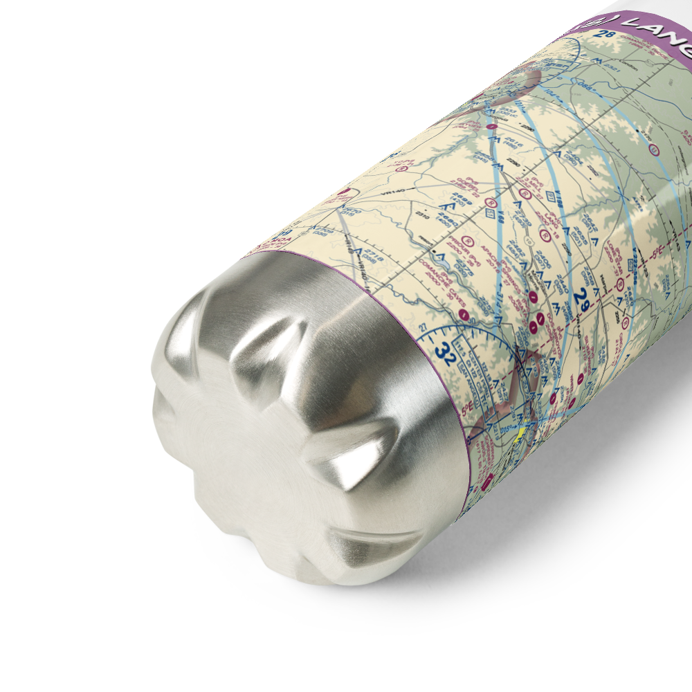 Lang Ranch Airport (84XS) VFR Sectional Water Bottle 