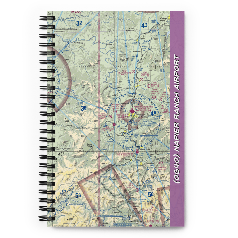 Napier Ranch Airport (OG40) VFR Sectional Notebook 