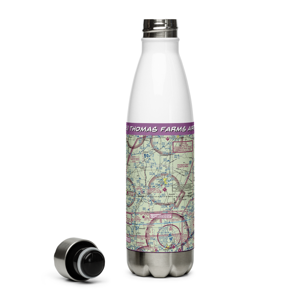 Thomas Farms Airport (85FL) VFR Sectional Water Bottle 