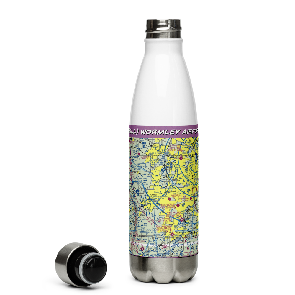 Wormley Airport (85LL) VFR Sectional Water Bottle 