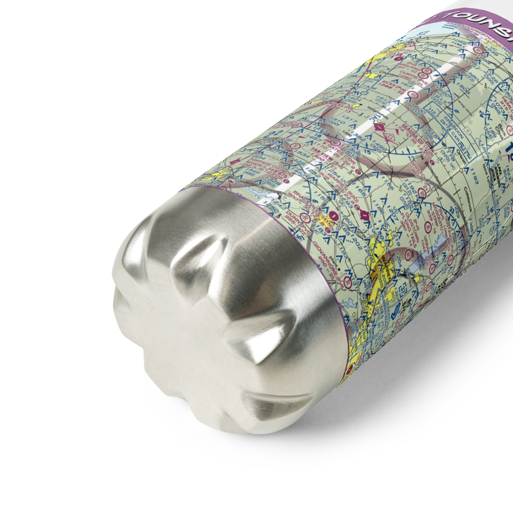 Tounshendeaux Airport (85OH) VFR Sectional Water Bottle 