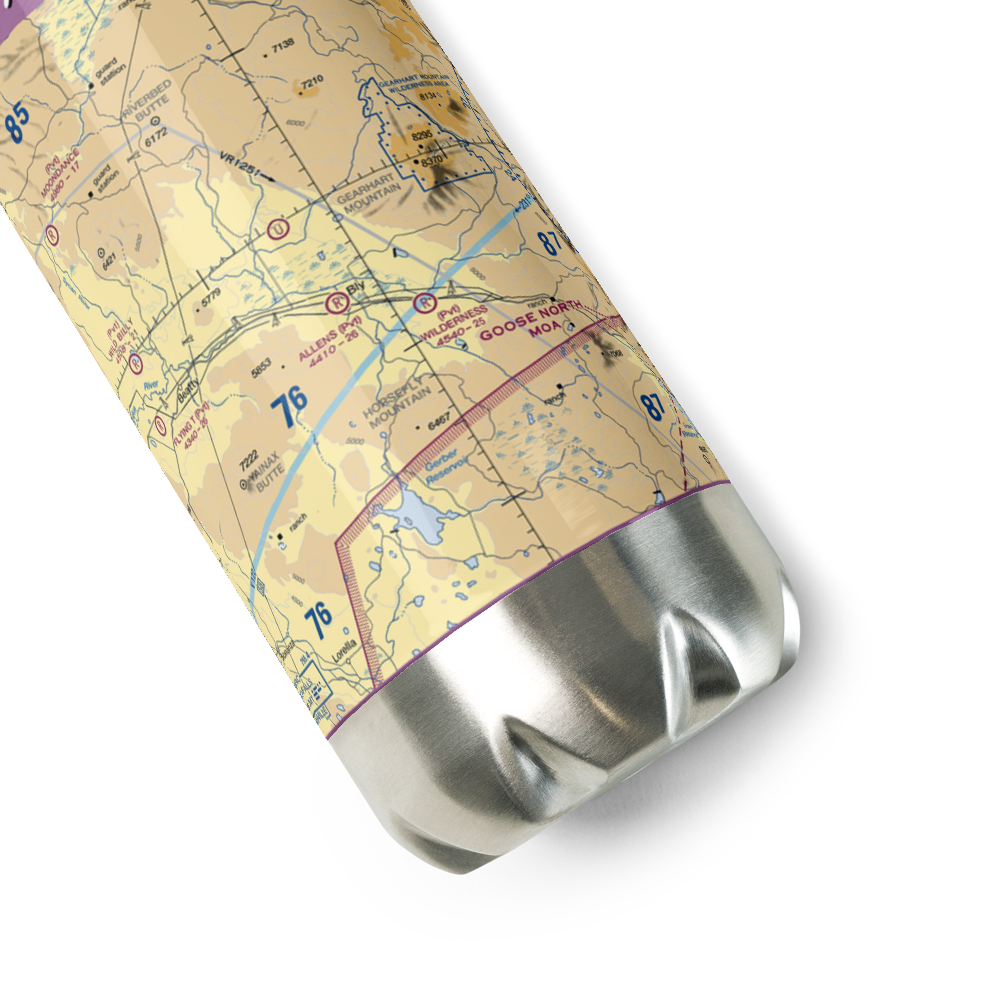 Allen's Airstrip (85OR) VFR Sectional Water Bottle 