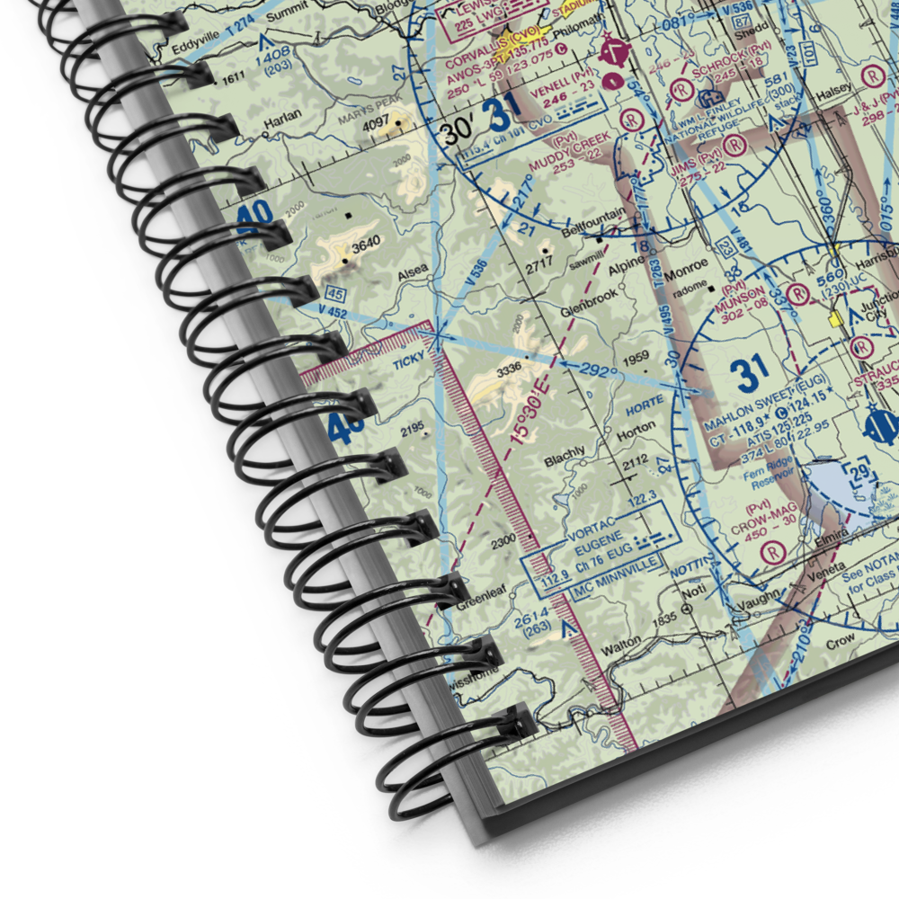 Dunning Vineyards Airport (OG01) VFR Sectional Notebook 