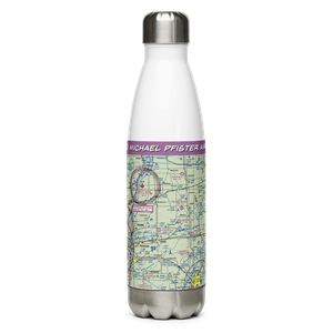 Michael Pfister Airport (86IS) VFR Sectional Water Bottle