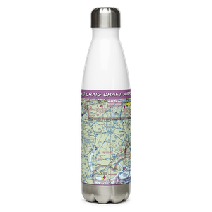 Craig Craft Airport (86NC) VFR Sectional Water Bottle