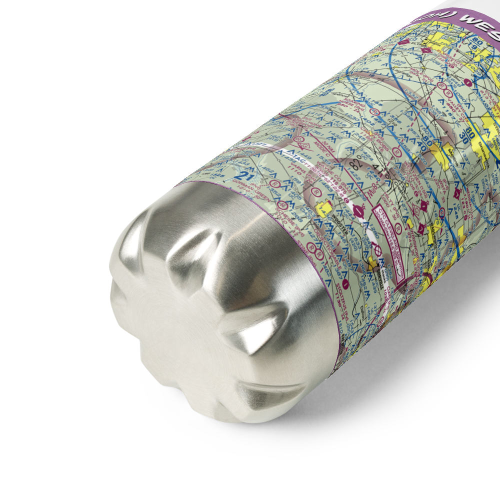 Westfield Airport (86OH) VFR Sectional Water Bottle 