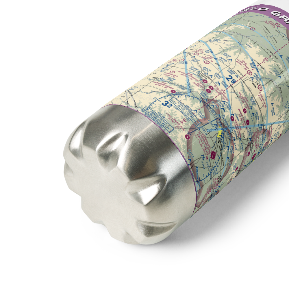Cielo Grande Ranch Airport (87TA) VFR Sectional Water Bottle 