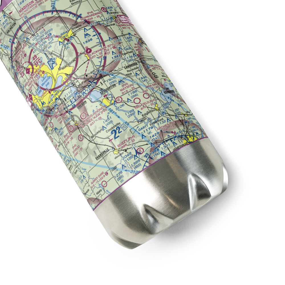 Quale Airport (87WI) VFR Sectional Water Bottle 