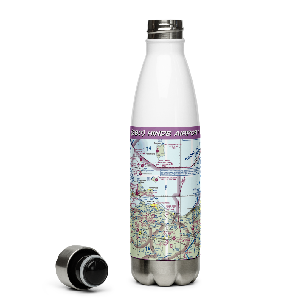 Hinde Airport (88D) VFR Sectional Water Bottle 