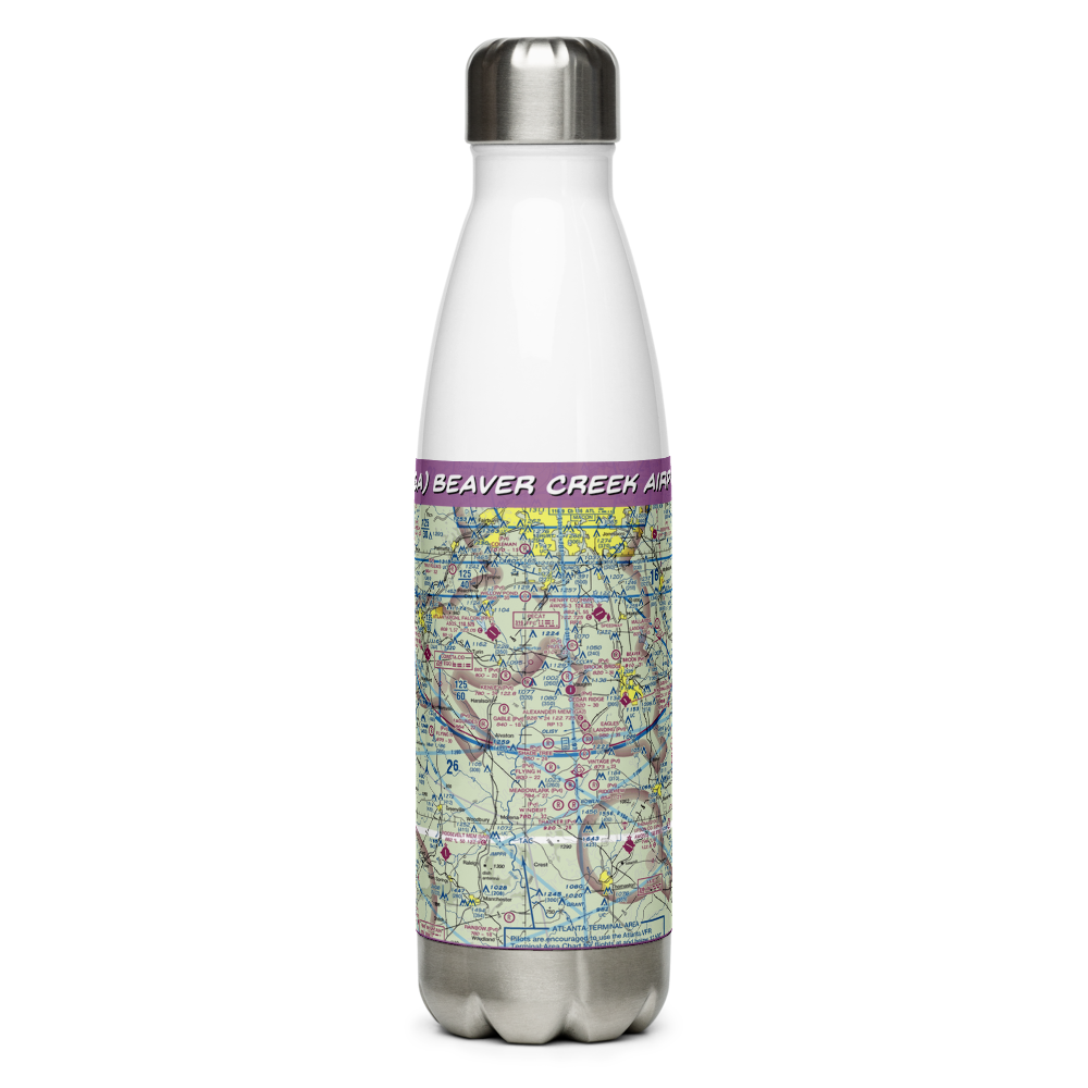 Beaver Creek Airport (88GA) VFR Sectional Water Bottle 