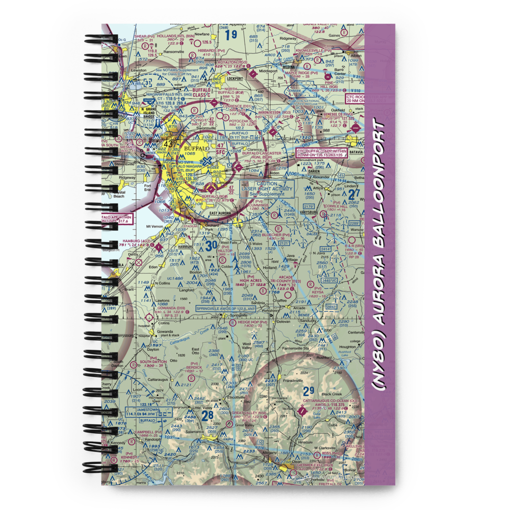 Aurora Balloonport (NY80) VFR Sectional Notebook 
