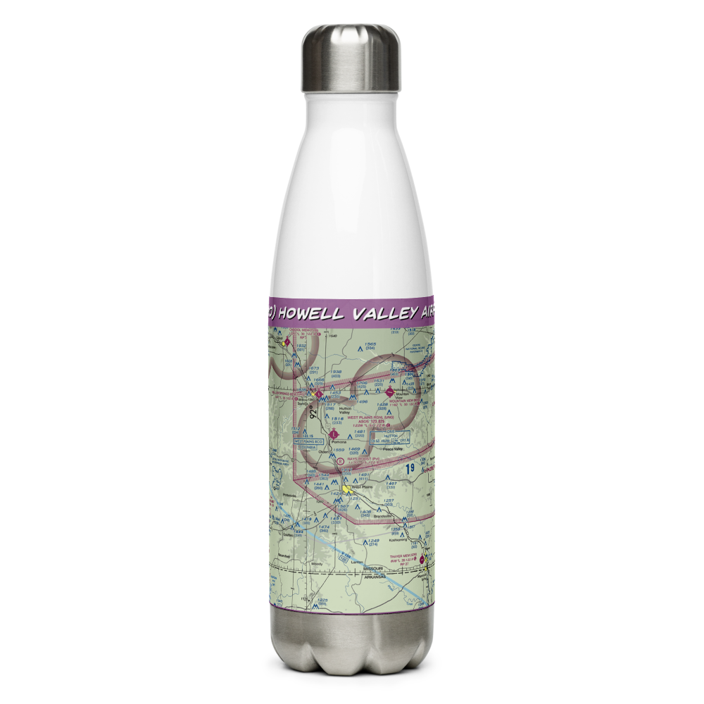 Howell Valley Airport (88MO) VFR Sectional Water Bottle 