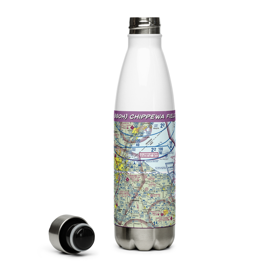 Chippewa Field (88OH) VFR Sectional Water Bottle 