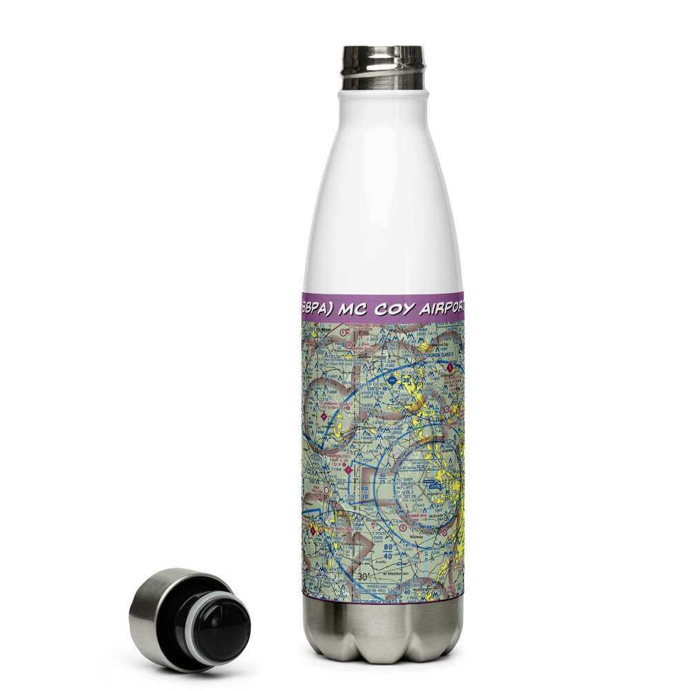 Mc Coy Airport (88PA) VFR Sectional Water Bottle 