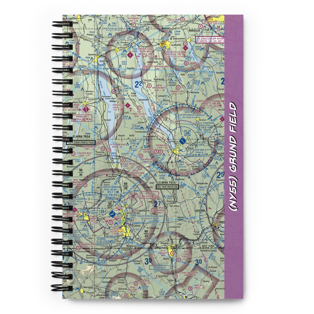 Grund Field (NY55) VFR Sectional Notebook 