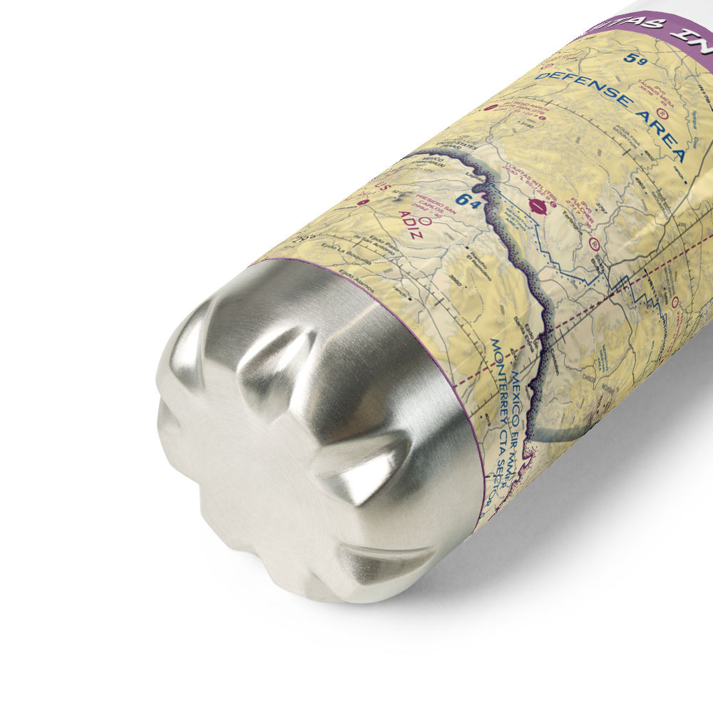 Lajitas International Airport (T89) VFR Sectional Water Bottle 
