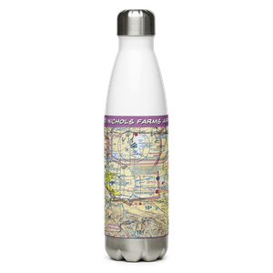 Nichols Farms Airport (8CL0) VFR Sectional Water Bottle