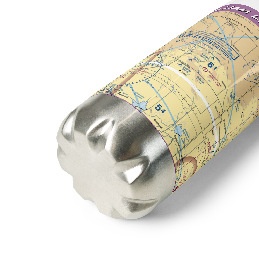 William Leon Schawo Airport (8CO2) VFR Sectional Water Bottle 