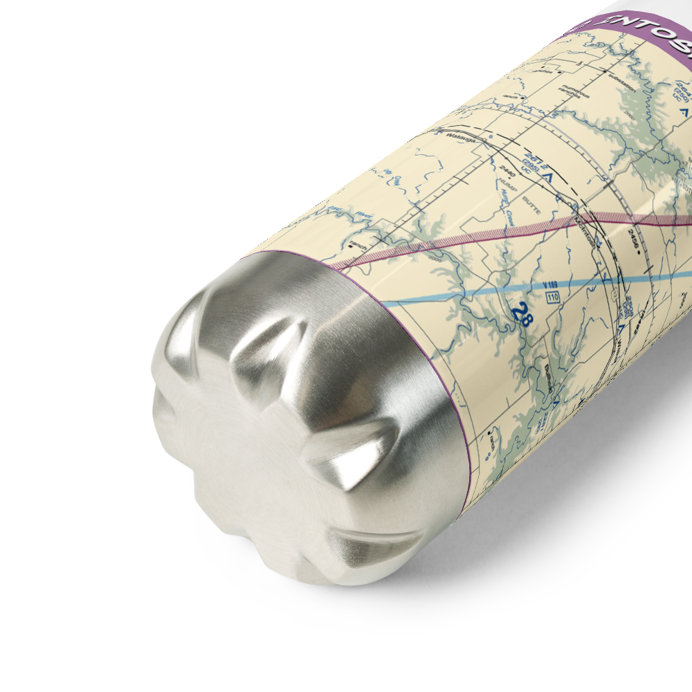 Mc Intosh Municipal Airport (8D6) VFR Sectional Water Bottle 