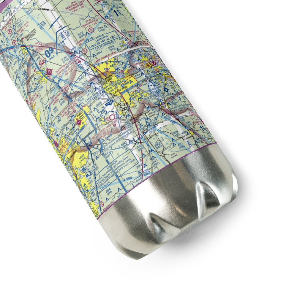 Lake Gibson Seaplane Base (8FA0) VFR Sectional Water Bottle 