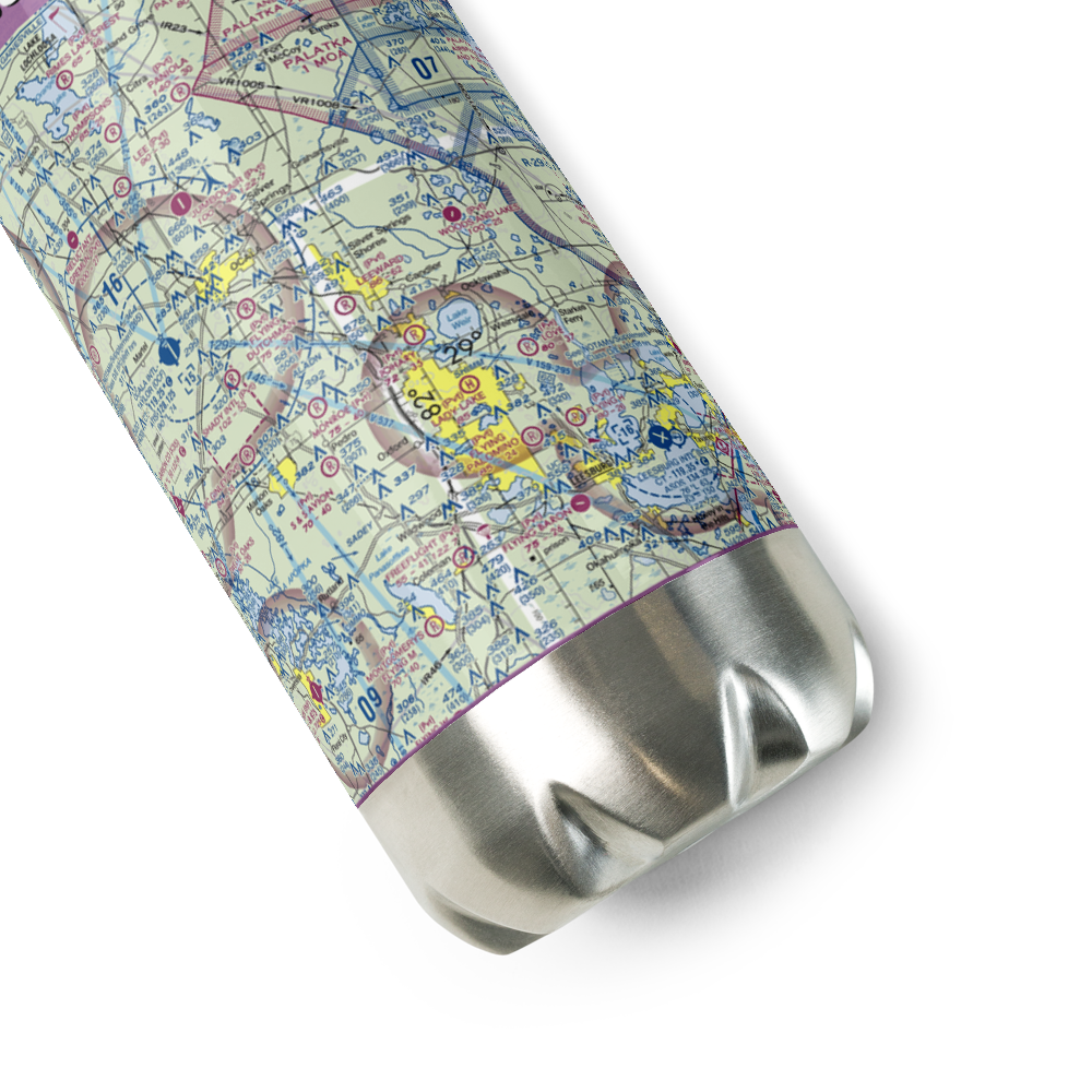 Back Achers Airport (8FL3) VFR Sectional Water Bottle 