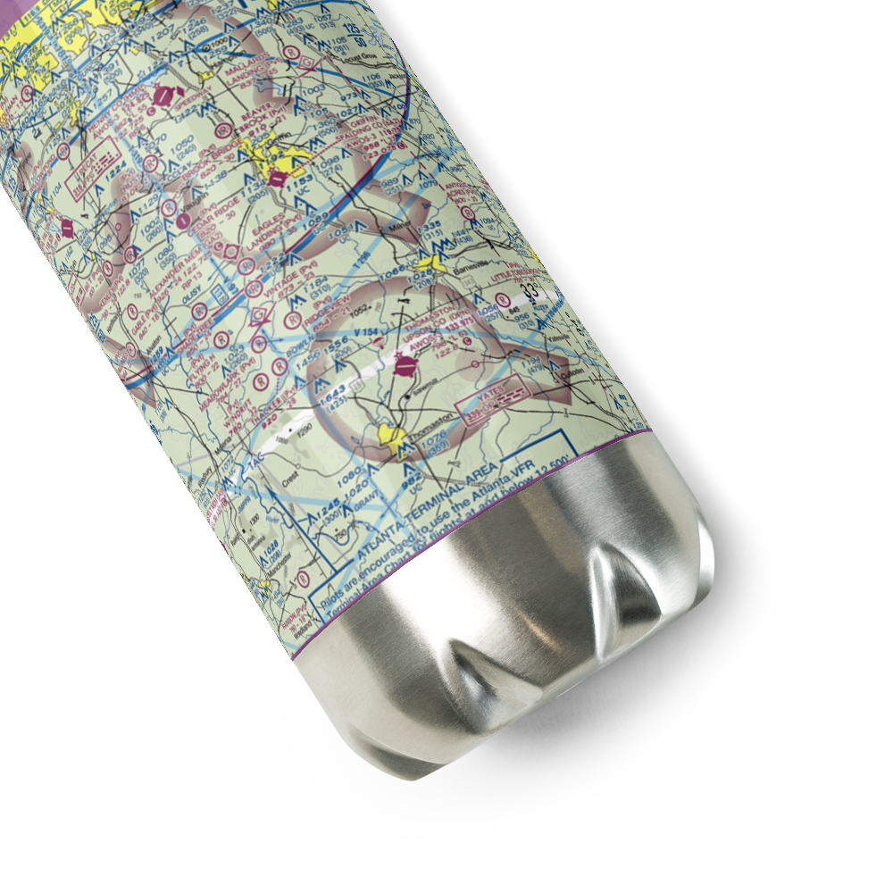 S & S Landing Strip (8GA6) VFR Sectional Water Bottle 