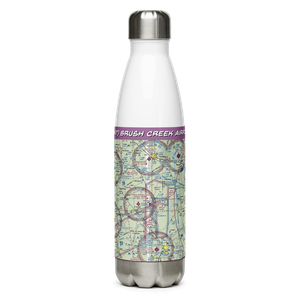Brush Creek Airport (8IN7) VFR Sectional Water Bottle
