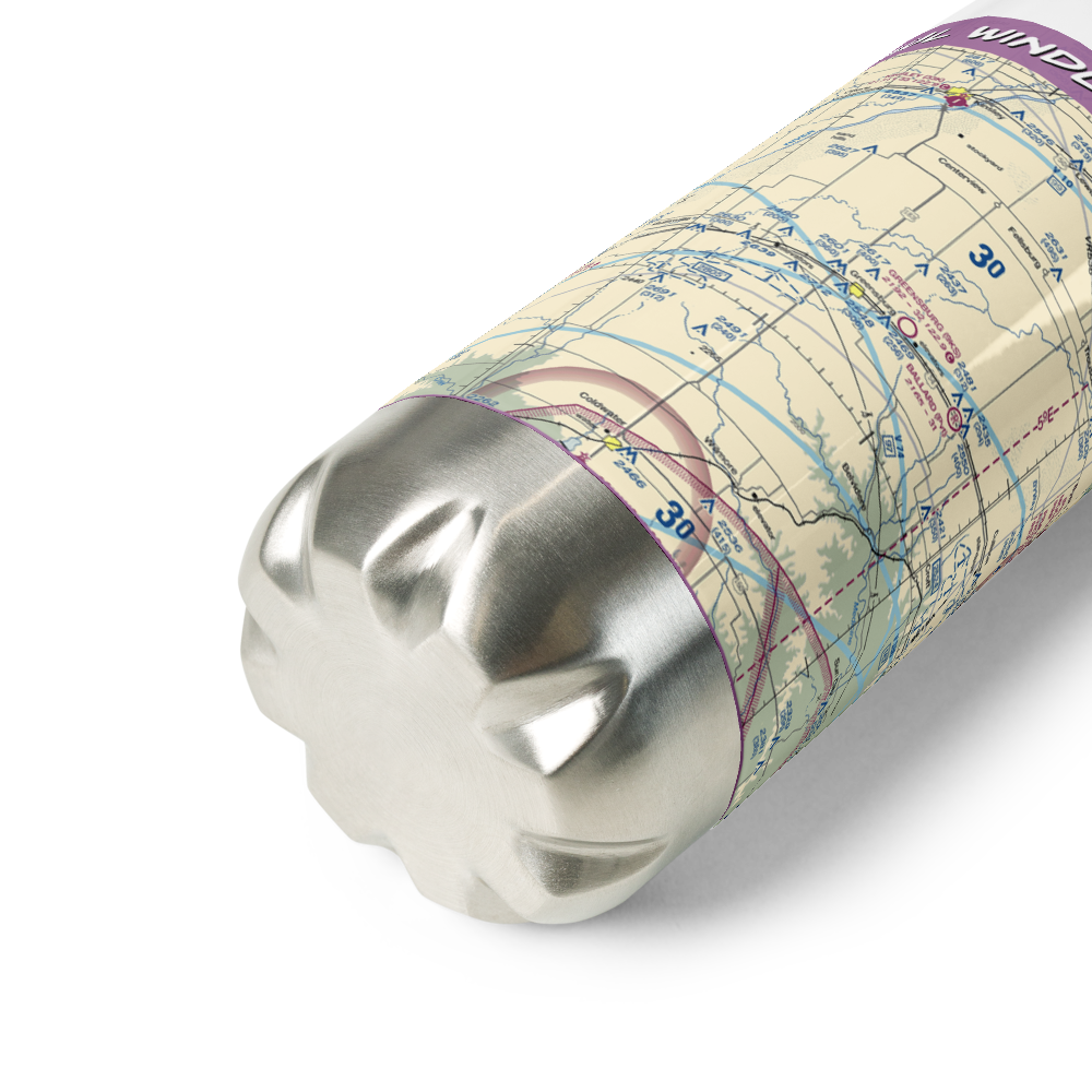 Paul Windle Municipal Airport (8K7) VFR Sectional Water Bottle 