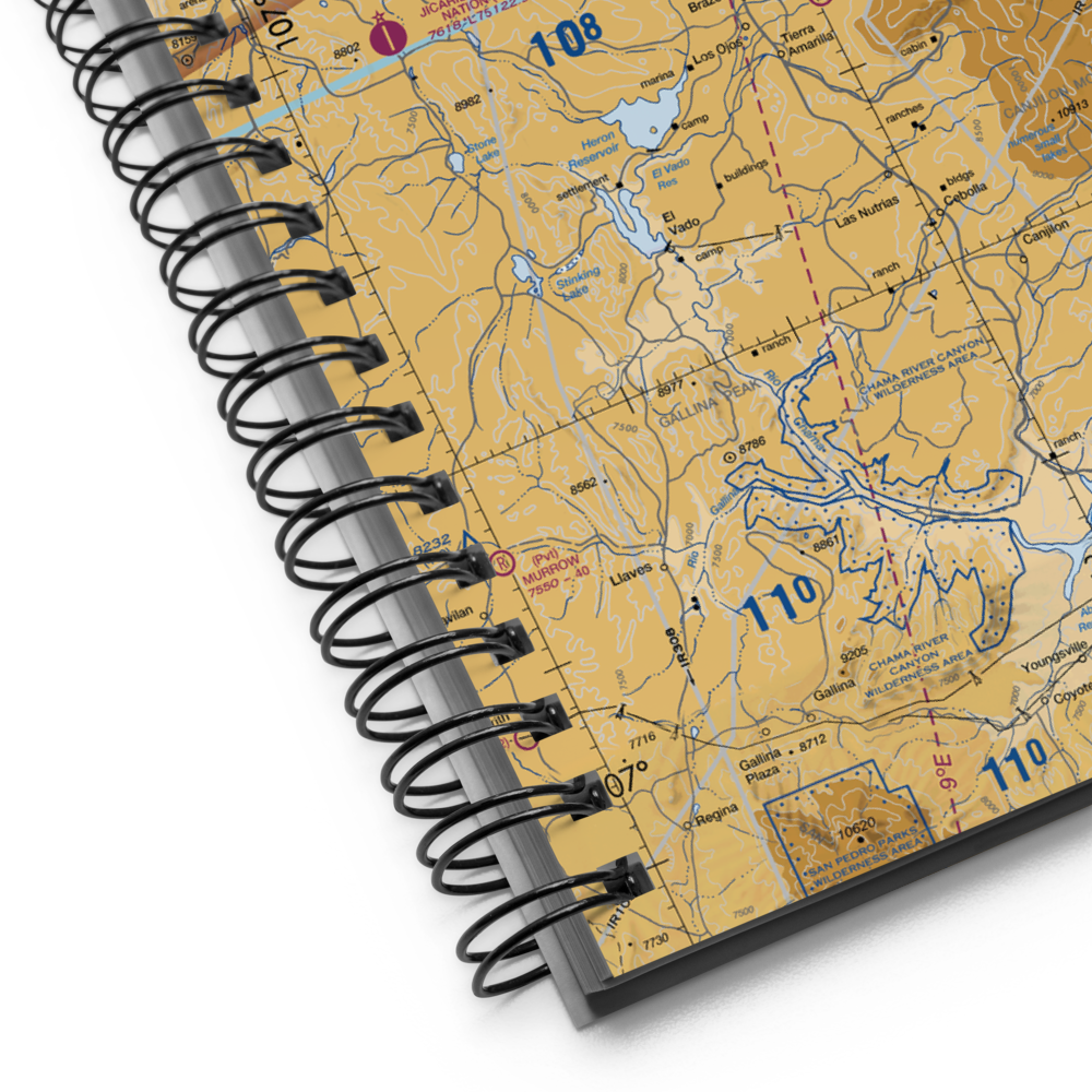 Chama Land & Cattle Co. Airport (NM16) VFR Sectional Notebook 