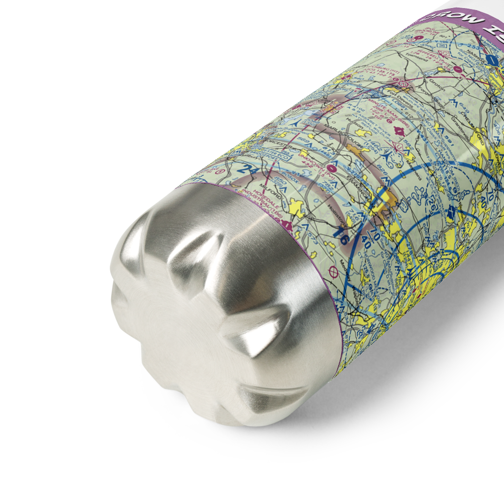 Crow Island Airport (Pvt) (8MA4) VFR Sectional Water Bottle 