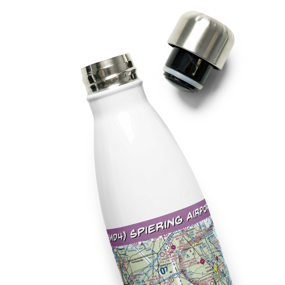 Spiering Airport (8MD4) VFR Sectional Water Bottle 