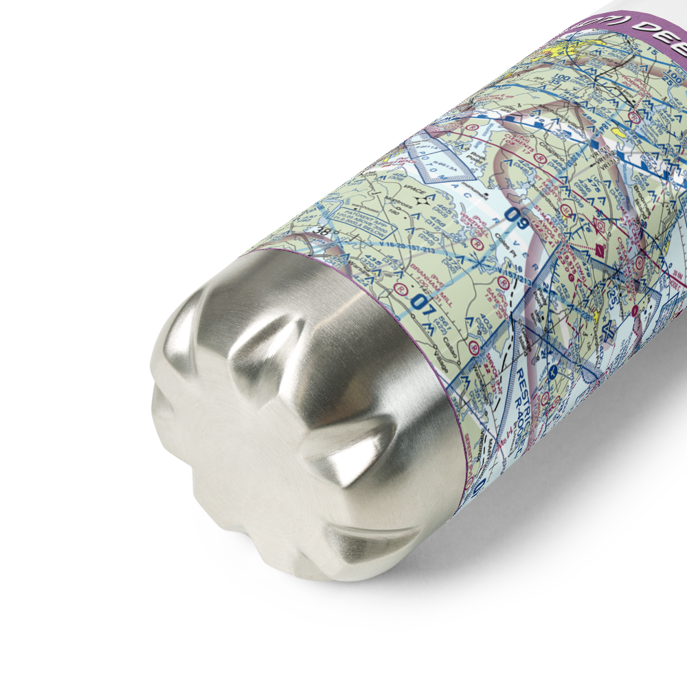 Deerfield Airport (8MD7) VFR Sectional Water Bottle 