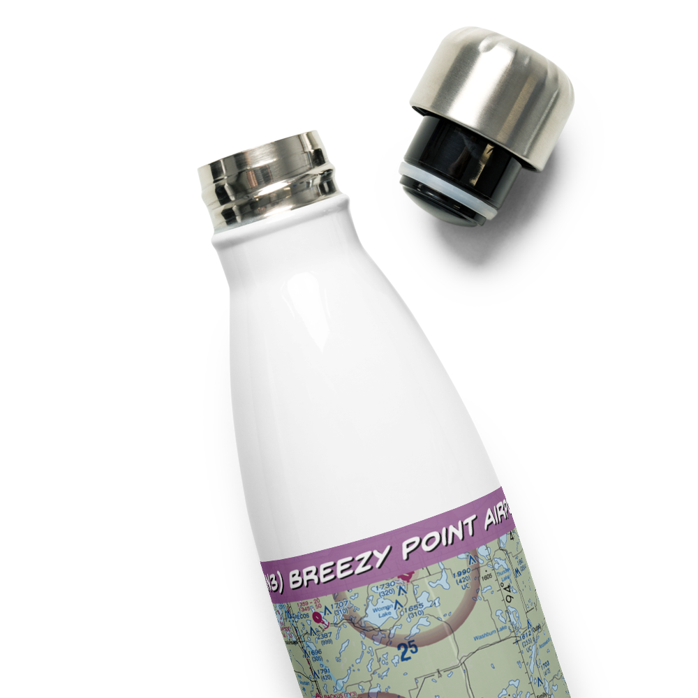 Breezy Point Airport (8MN3) VFR Sectional Water Bottle 