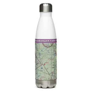 Hashbarger Farm Airstrip (8NA9) VFR Sectional Water Bottle
