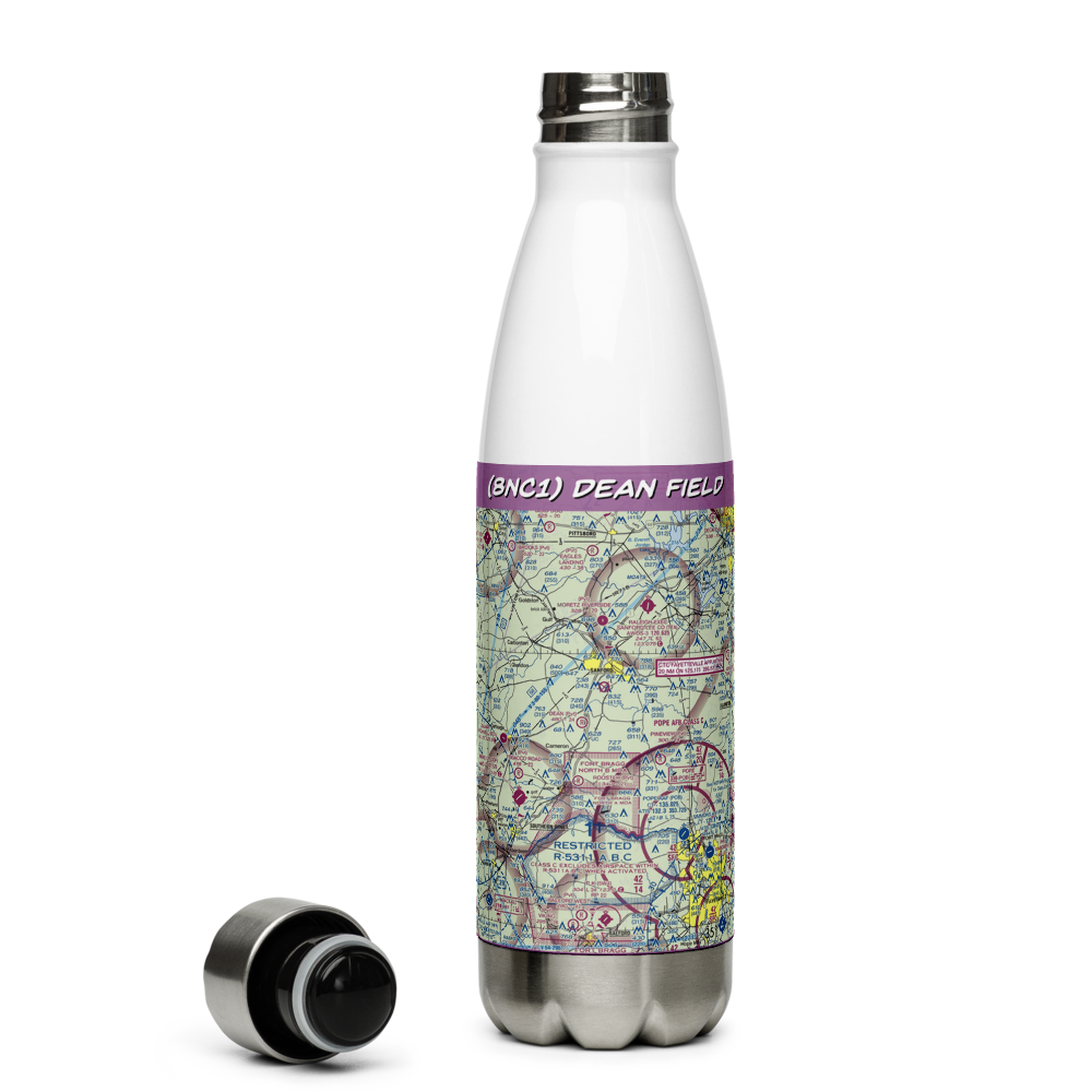 Dean Field (8NC1) VFR Sectional Water Bottle 