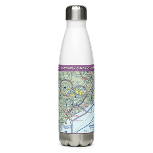 Winding Creek Airport (8NC3) VFR Sectional Water Bottle