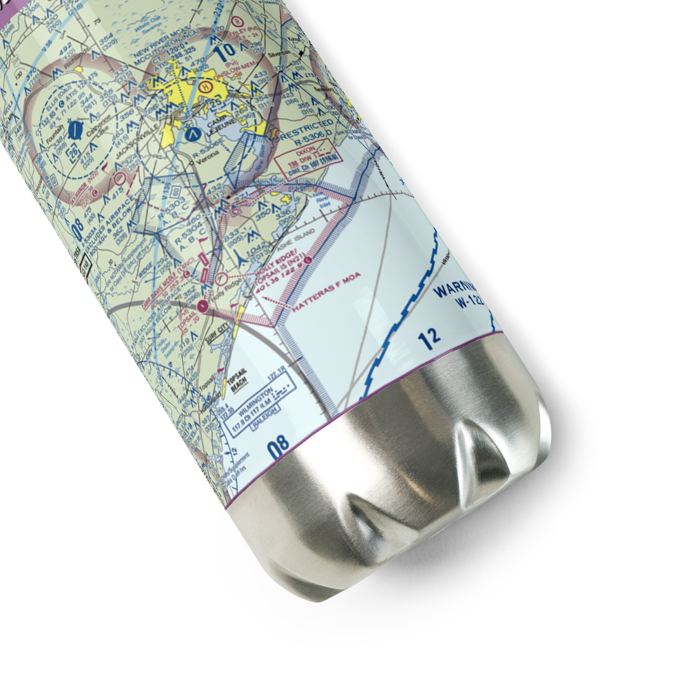 Winding Creek Airport (8NC3) VFR Sectional Water Bottle 