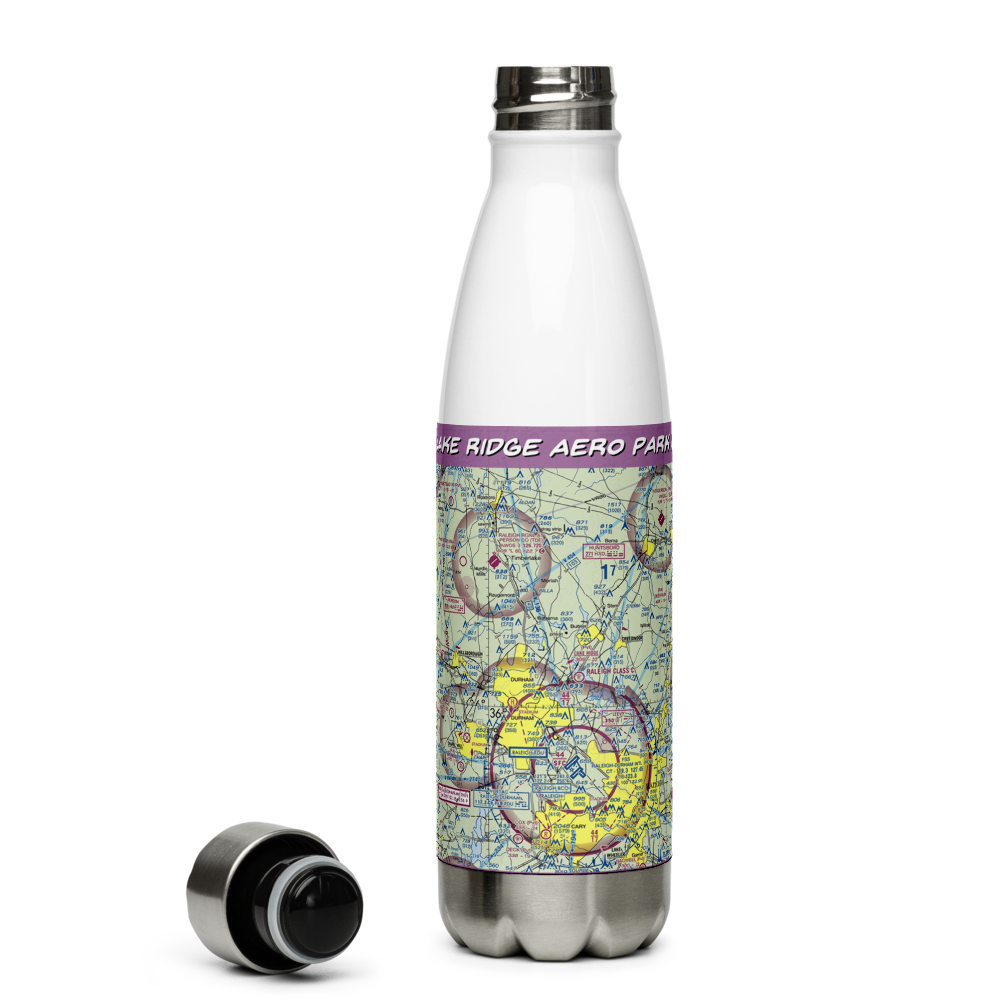 Lake Ridge Aero Park Airport (8NC8) VFR Sectional Water Bottle 
